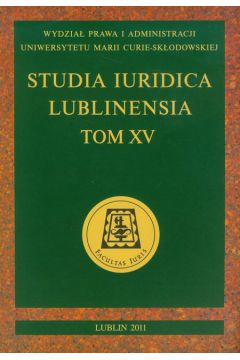 Studia Iuridica Lublinensia t  XV