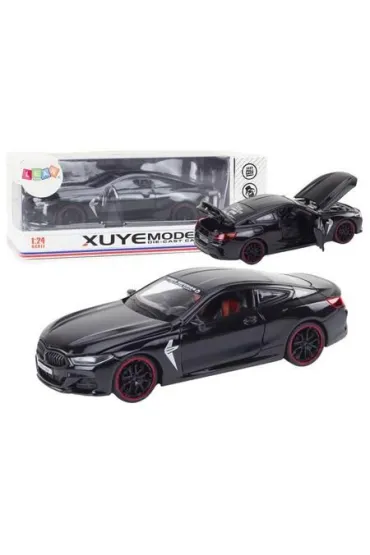 Auto sportowe metalowe nap�d frykcyjny czarne LeanToys