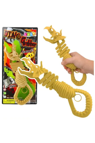 Gryz�cy szkielet dinozaura pistolet chwytak br�z LeanToys