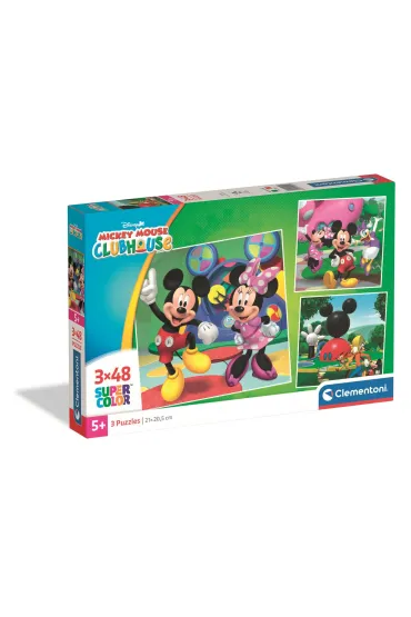 Puzzle 3x48 Super kolor Mickey Mouse Clubhouse 25005 Clementoni