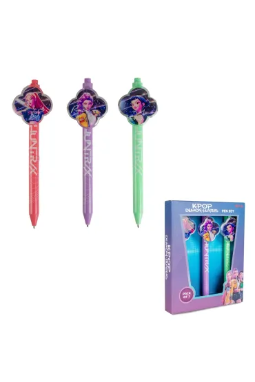KIDS EUROSWAN Zestaw 3 d�ugopis�w K-POP Demon Hunters Huntrix KD711179