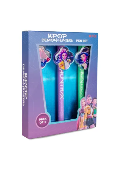KIDS EUROSWAN Zestaw 3 d�ugopis�w K-POP Demon Hunters Huntrix KD711179