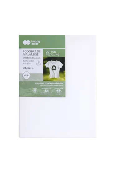 Happy Color Podobrazie malarskie bawe�na z recyclingu 30x40cm