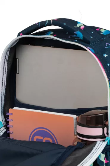 Coolpack Blue Unicorn Plecak 28x39x15 cm 1 zamek 4 kieszenie Jerry Unicorn Coolpack jednoroce F029670