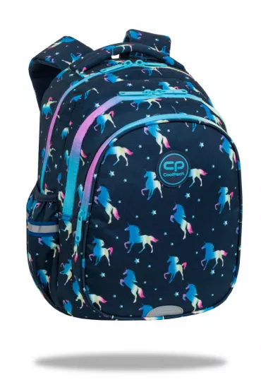 Coolpack Blue Unicorn Plecak 28x39x15 cm 1 zamek 4 kieszenie Jerry Unicorn Coolpack jednoroce F029670
