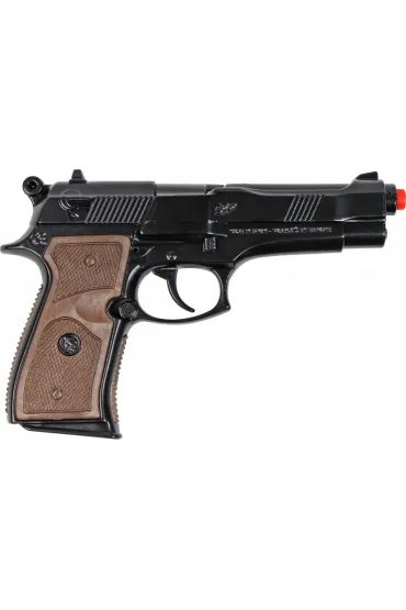 Pistolet policyjny metalowy 8 naboi Gonher