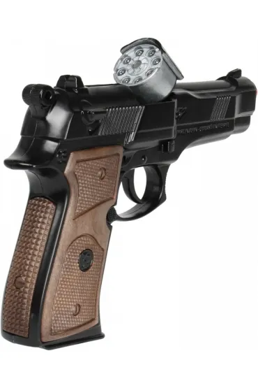 Pistolet policyjny metalowy 8 naboi Gonher