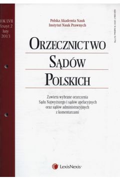 Orzecznictwo Sdw Polskich 2/2013