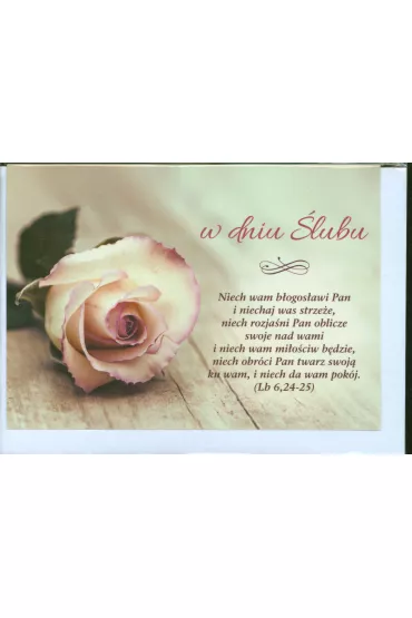 Kartka �lub. Niech wam b�ogos�awi Pan - Edyta Bogulak