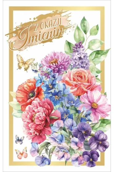 Art Nuvo Karnet Imieniny (13x20,5cm) KI-03