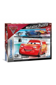 Puzzle 104 el. Supercolor. Metallic Cars 3 Clementoni
