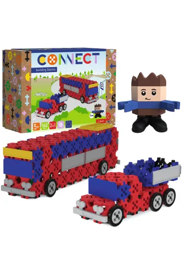 Klocki Connect - Autobus / Auto z naczep� M