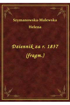 eBook Dziennik za r. 1837 (fragm.) epub