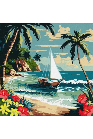Ideyka Malowanie po numerach - S�oneczny brzeg 40x40cm