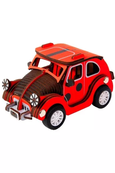 Puzzle drewniane 3D Samochd Beetle 65 elementw Robotime