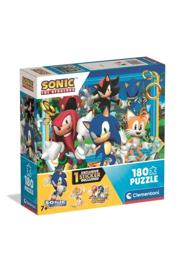 Puzzle 180 el. SuperColor. Sonic Clementoni