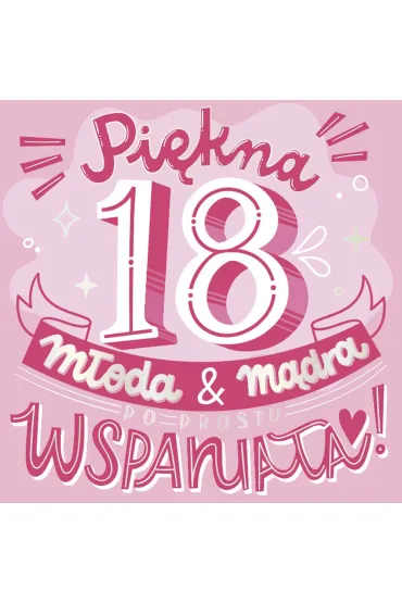 Kukartka Karnet Urodziny 18