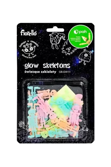 Fiorello Ozdoby fluorescencyjne Szkielety 24 szt.