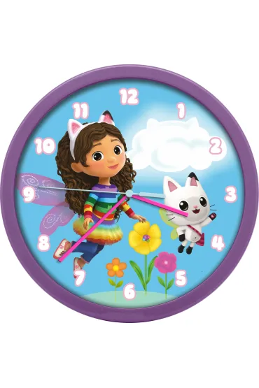 Zegar �cienny 25 cm Koci Domek Gabi KIDS EUROSWAN