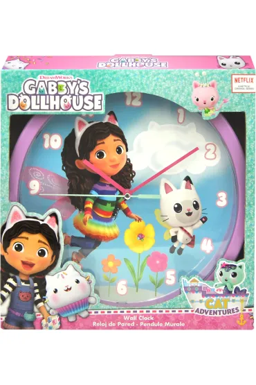 Zegar �cienny 25 cm Koci Domek Gabi KIDS EUROSWAN