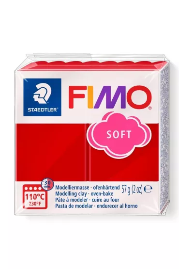 Staedtler Masa termoutwardzalna Fimo 57g czerwie� �wi�teczna