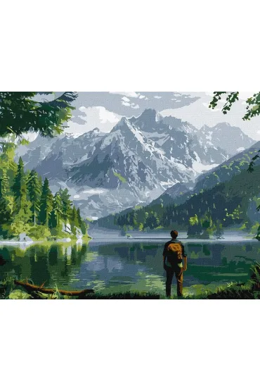 Ideyka Malowanie po numerach - Krajobraz g�rski 40x50cm