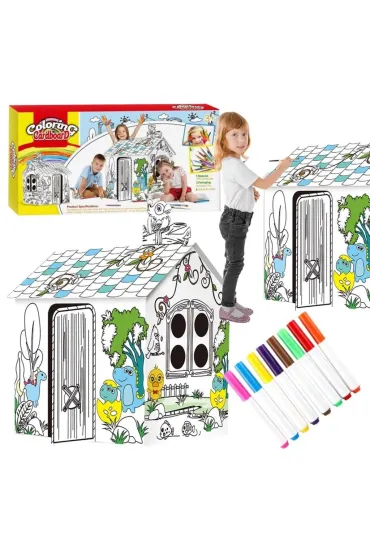 Domek kartonowy do malowania XXL Maksik