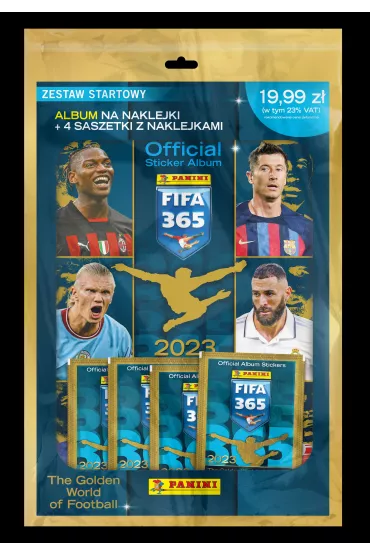 Panini FIFA 365 The Golden World Of Football 2024 Album+4 saszetki