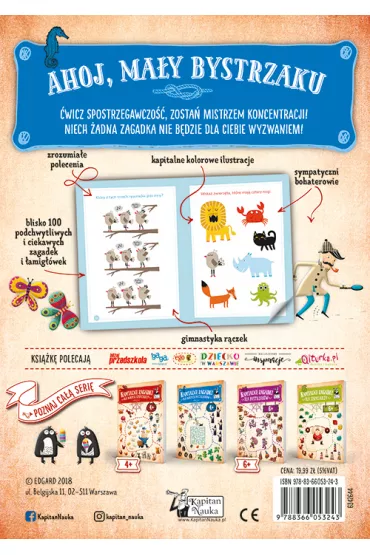 Kapitan Nauka. Kapitalne zagadki dla ma�ych Bystrzak�w 4+