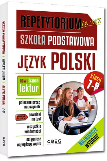 Repetytorium. Szko�a podstawowa. J�zyk polski. Klasy 7-8 - Zesp� redakcyjny Wydawnictwa Greg
