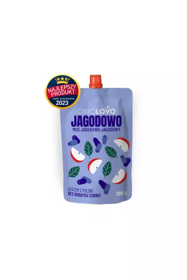 Owolovo Mus jab�kowo-jagodowy Jagodowo 200 g