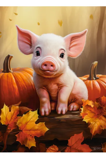 Puzzle 300 el. Cute Fall Piglet Castorland