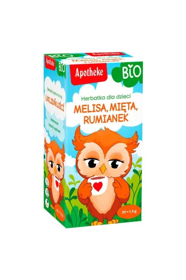 Apotheke Herbatka dla dzieci uspokajaj�ca - melisa, mi�ta i rumianek 20 x 1.5 g Bio