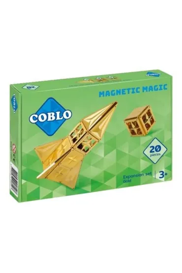 Klocki magnetyczne konstrukcyjne Gold 20el