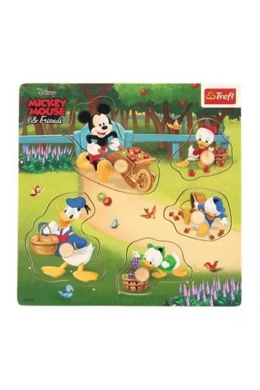 Puzzle mini drewniane - Mickey & Friends Trefl