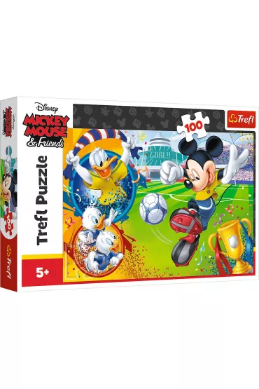 Puzzle 100 el. Myszka Miki na boisku Trefl