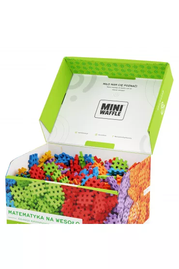 Klocki konstrukcyjne Wafle mini edu Matematyka na weso�o 444 element�w