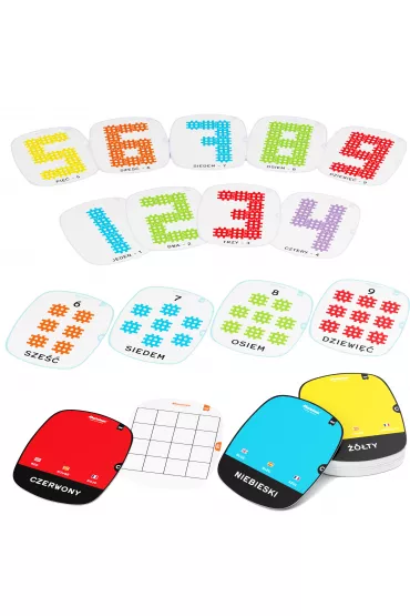 Klocki konstrukcyjne Wafle mini edu Matematyka na weso�o 444 element�w