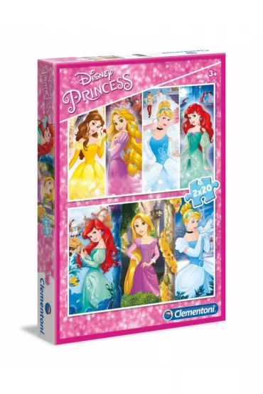 Puzzle 2x20 el. Ksi�niczki Clementoni