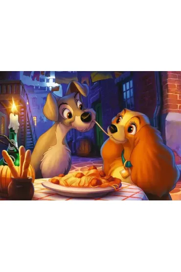 Puzzle 1000 el. Disney Classics Zakochany kundel Ravensburger
