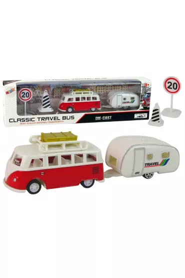 Bus z przyczep� campingow� LeanToys