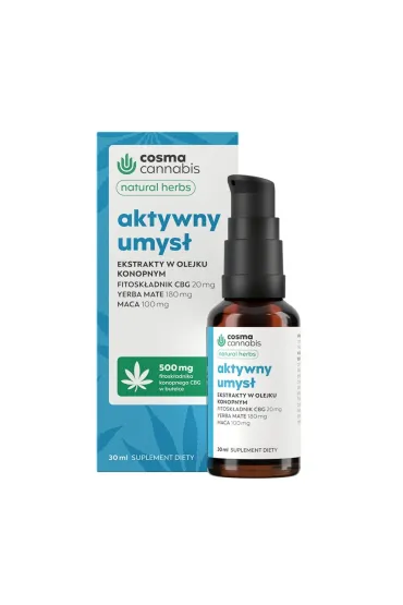 Cosma Cannabis Natural Herbs Aktywny Umys� suplement diety 30 ml