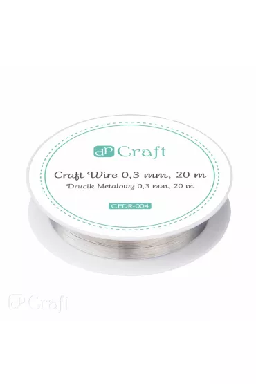 Dalprint Drucik metalowy srebrny 0.3 mm x 20 m