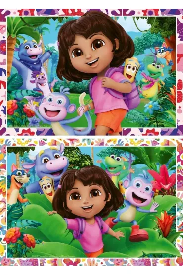 Puzzle dla dzieci 2x24 el. 2D Dora Ravensburger