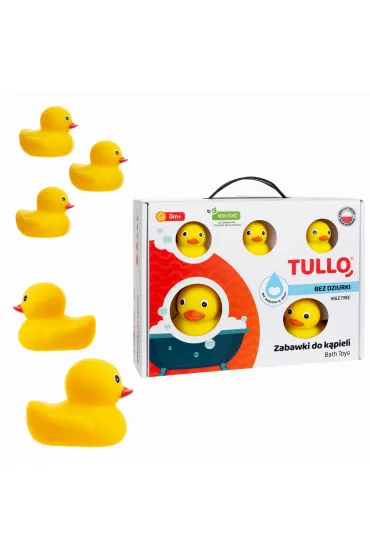 Kaczuszki do k�pieli 5 szt.  bez dziurki higieniczne Tullo