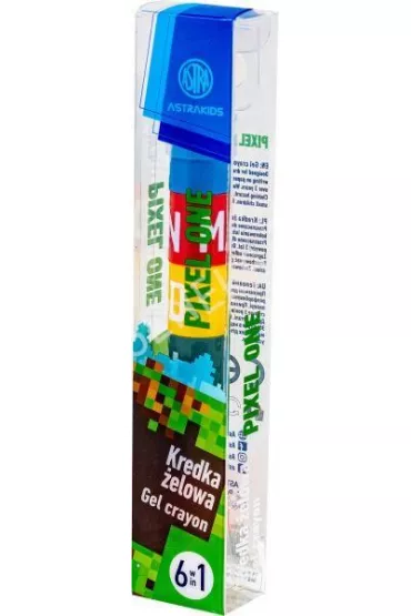 Astra Kredka �elowa przek�adana 6w1 kids Pixel One