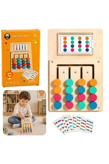 Uk�adanka logiczna dla dzieci z kartami LeanToys