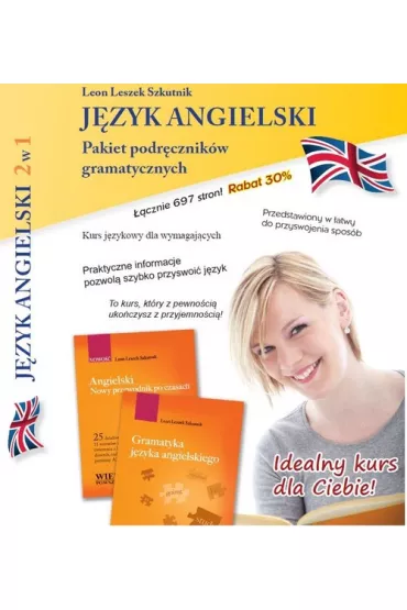 Angielski 2w1 - Pakiet III podr�cznik�w gramatycznych - Leon Leszek Szkutnik, Leszek Szkutnik