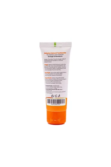 Babyton Naturalna pasta do zbw dla dzieci o smaku sodkich cytrusw bez fluoru 6m+ 50 g