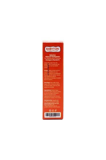 Babyton Naturalna pasta do zbw dla dzieci o smaku sodkich cytrusw bez fluoru 6m+ 50 g